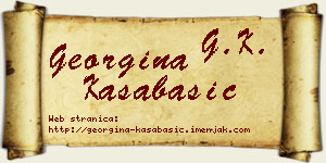 Georgina Kasabašić vizit kartica
